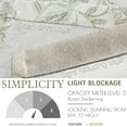 thumbnail image 2 of Curtainking Floral Botanic Blackout Kitchen Valance 50x18 inch Double Layer Farmhouse Window Valance for Kitchen Living Room Rod Pocket 1 Panel Sage on Beige, 2 of 7