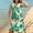 Green#3, variant on 2025 Clearance under $5 Viikei Women's Floral Print Short Sleeve Dress,Women's Round Neck Sleeveless Gradient Tie Dyed Beach Dress Green S