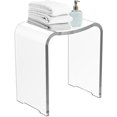 thumbnail image 4 of Royalcraft Acrylic Shower Bench, Clear Shower Stool, Modern Shower Chair Bath Seat with Rounded Edge, 4 of 8