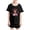 Black, variant on HAOTAGS Girls Cute Graphic Print Tee Tops Casual Short Sleeve Round Neck Tshirts Black Size 10 Years