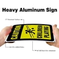 thumbnail image 6 of 2 Pack Children Playing Caution Sign 7x10 inches 40 Mil Aluminum Security Warning Signs for Yard Street or School Reflective UV Protected and Waterproof, 6 of 7