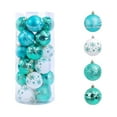 thumbnail image 3 of 24 Pcs 2.36" Christmas Tree Ornaments - Shatterproof Hanging Balls for Xmas, Holiday & Wedding Decorations, Festive Painted Decor, 3 of 8