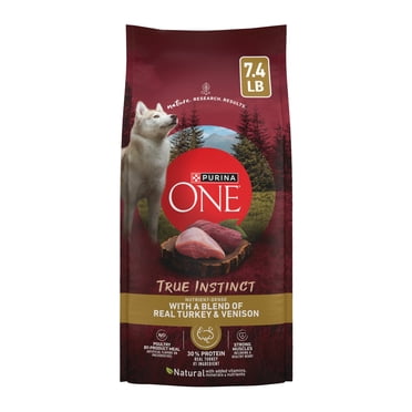 Purina ONE True Instinct With A Blend Of Real Turkey and Venison Dry Dog Food, 7.4 lb.