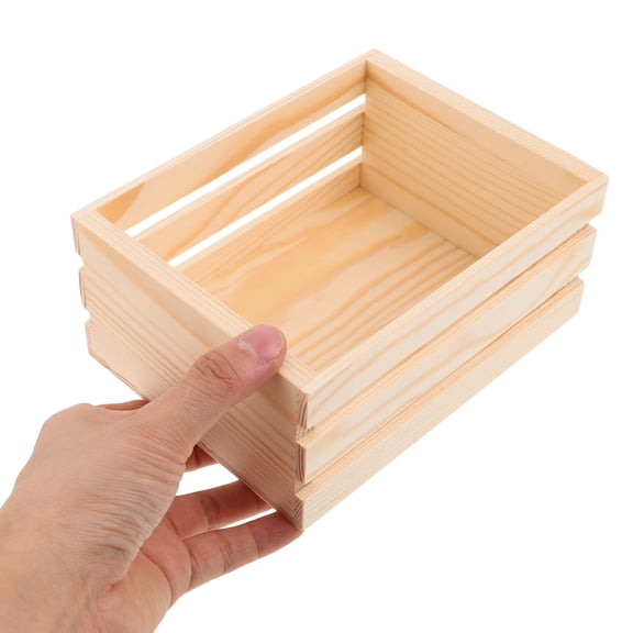 CTIRCHIU 3Pcs Wooden Rustic Nesting Crates Wooden Farmhouse Treasure Box For Organizing