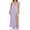 Light Purple, variant on Women Long Lace Dress Slim Sweetheart Neck Ruffled Sleeve Back Cross Tie-Up High Split Backless Cami Dresses