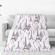 thumbnail image 1 of Balery Lavender Flowers Manta de Felpa Suave y Acogedora – Cobija de Franela Aterciopelada para Cama, Lavable y Cálida para Sofá, Mascotas, Transpirable-80"x60", 1 of 7