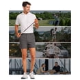 thumbnail image 3 of PULI Golf Shorts Men 5 Inch Inseam Stretch Casual Dress Shorts with Pockets Waterproof Lightweight Quick Dry, 3 of 6