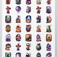 thumbnail image 4 of 35pcs-50pcs Spooky Stickers Halloween Skeleton Stickers Witch Decals Ghost PVC Stickers for Laptops Notebooks Suitcases, 4 of 9