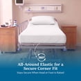 thumbnail image 6 of Hospital Bed Sheet Set – 100% Microfiber, 3 Piece Bedding Set (1 Flat Sheet, 1 Fitted Sheet, 1 Pillowcase) – Size 36 x 80 Inch Hospital Bed with 8 Inch Deep Pocket – White Solid, 6 of 8