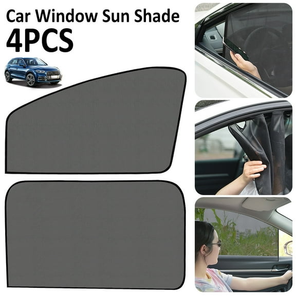 Ghojet Breathable Automotive Window Shade, Black, 8.97 x 5.07 x 0.97 Inches, 4 Count