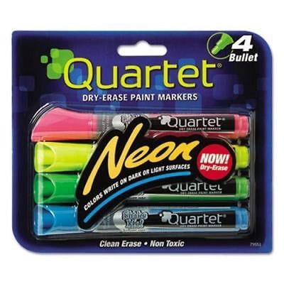 Quartet Glo-Write Neon Wet Erase Marker, Assorted,