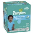 Pampers Baby Clean Wipes, Baby Fresh Scented, 9X Pop-Top Packs, 720 Ct
