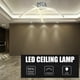 thumbnail image 3 of Lámpara de techo LED moderna, lámpara de araña, iluminación para dormitorio, decoración, blanco cálido, 3 of 9