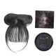 thumbnail image 5 of Extensiones de cabello sintético 3D de alta temperatura con flequillo y clip frontal. Negro natural, 5 of 7