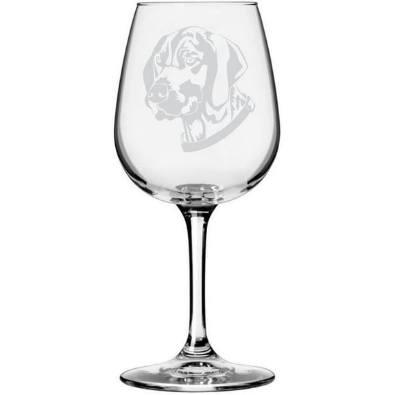 Vizsla Alternate Dog Themed Etched All Purpose 12.75oz Libbey Wine Glass