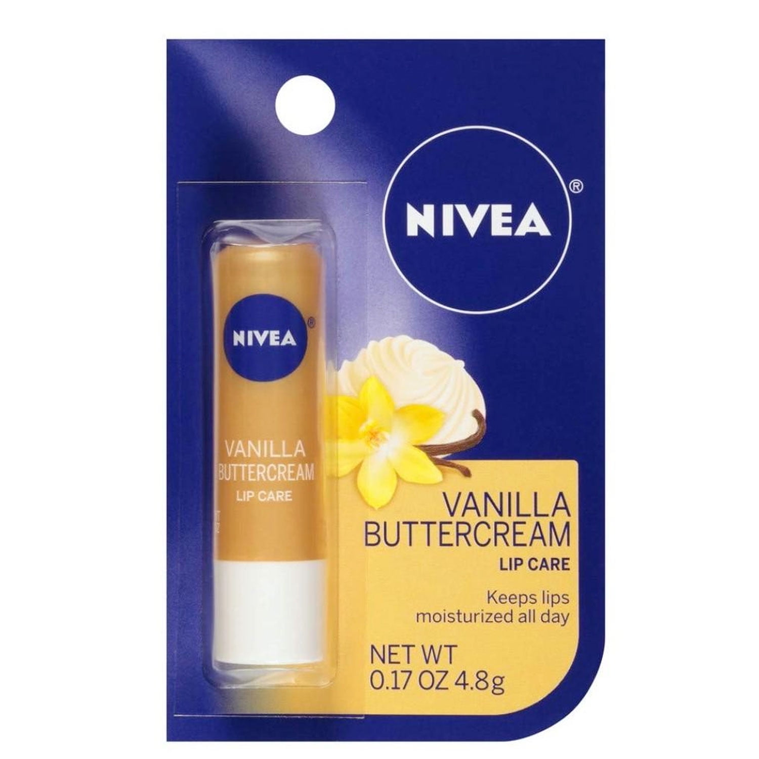 Nivea Vanilla Buttercream Lip Care, 0.17 Oz.