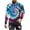 Blue, variant on Men's Casual Tie Dye T-Shirts Long Sleeve Round Neck Graphic Tee Shirts Regular Fit Loose Lightweight Fall Pullover Tops