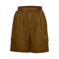 thumbnail image 4 of Innerwin Shorts Été Décontractés Femmes Cargo Travail Short Extensible Lin Gingembre S, 4 of 7