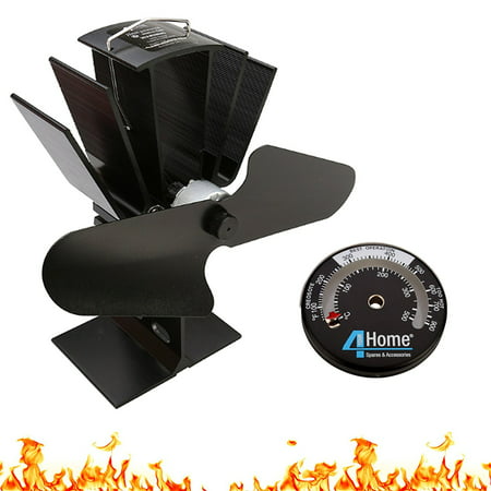 Eco Friendly Silent Heat Powered Stove Fan For Wood Log Burners + Free Stove (Best Wood Stove Fan)