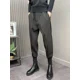thumbnail image 2 of Pantalones ajustados de talle alto y talla grande para hombre, pantalones con trenzas para hombre, ropa informal fina vintage, ropa de vestir de primera calidad, 2 of 5
