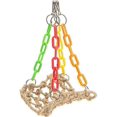 thumbnail image 1 of Hanging Hemp Rope Hammock Swing For Bird Parrot Macaw African Greys Cockatoo, 1 of 5