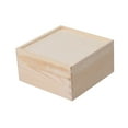 thumbnail image 4 of Abbracc Wooden Box Container Keepsake Box for Cards Home Decorations Desk Organizers 15x15x8cm, 4 of 9