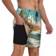 thumbnail image 2 of Fotbe Coastal Palm Beach Traje de Baño para Hombre – Shorts de Natación de Secado Rápido con Forro y Bolsillos-Medium, 2 of 6