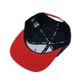 thumbnail image 5 of WITHMOONS Illuminati Patch Snapback Hat Flat Brim Baseball Cap AL21307 (Navy), 5 of 5