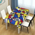 thumbnail image 4 of Yayeee Tablecloths 60" x 60" Rectangle Wrinkle Resistant Party Table Cover, Art Triangles, 4 of 8