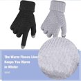thumbnail image 4 of Guantes de invierno cálidos con dedos completos, guantes de punto, guantes de pantalla táctil para hombres y mujeres, 4 of 5