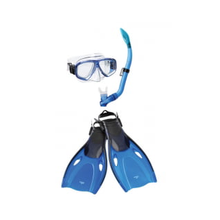 Speedo Adult Adventure Mask Snorkel Fin Set 