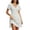 Gray, variant on Vivianyo HD Women's Wrap V Neck Gingham Dresses, Short Sleeve Slim Casual Mini Sundresses for Women, Women's Blue, Sizes S-3XL