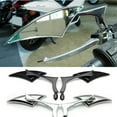 thumbnail image 4 of Trayknick 2Pcs 8/10mm Universal Aluminum Alloy Motorcycle Bar End Side Rearview Mirrors, 4 of 12