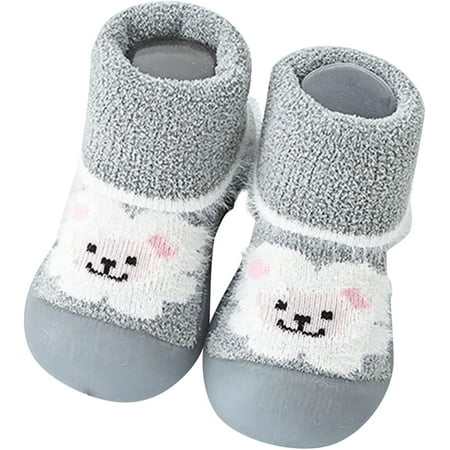 

QWZNDZGR Toddler Ankle Socks Baby Boy Girls Animal Non-Skid Indoor Slipper Baby Breathable Cotton Outdoor Shoes Socks