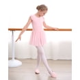 thumbnail image 6 of Stelle Ballet Leotard Ruffle Sleeve with Chiffon Skirt Ballerina Dance Dress for Girls,Ballet Pink,4T, 6 of 7