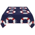 thumbnail image 3 of Square Table Cloth, Nautical Tablecloth Washable Dinng Table Covers Decorative for Kitchen & Table Linens 52" x 52", 3 of 8