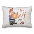 thumbnail image 2 of Creative Products Fall Gnome 20 x 14 Spun Poly Pillow, 2 of 3