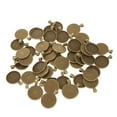 thumbnail image 1 of TISHITA 50 Pcs Base de Plateau Rond Rétro 25mm Cabochon Charms Bronze, 1 of 8