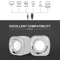 thumbnail image 6 of 2.0 USB-Powered Desktop Speakers with Far-Field Drivers and Passive Radiators for Pcs and Laptops, 6 of 6