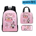 thumbnail image 1 of Mario School Backpack Travel Bag Three-piece Lunch Backpack Student Schoolbag Teen School Gift, 1 of 3