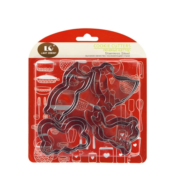 Floleo Clearance Stainless Steel Cookie Cutter Set 12 Pieces Cookie Cutter Stainless Steel Cookie