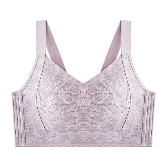 Big Seamless Full Cup Side Support Bra for Women Comfortable Wireless Lift Thin No Underwire Everyday Bralette