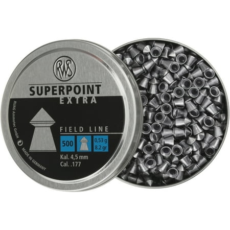 RWS Superpoint Extra Field Line .177 cal. Pellets 500 ct Pack