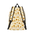 thumbnail image 3 of Daiia Brown Leaf Sunflower Vintage Canvas Backpack for Men and Women ,Hiking Backpack,Travel Laptop Bag for School,Large Capacity Backpack-, 3 of 8