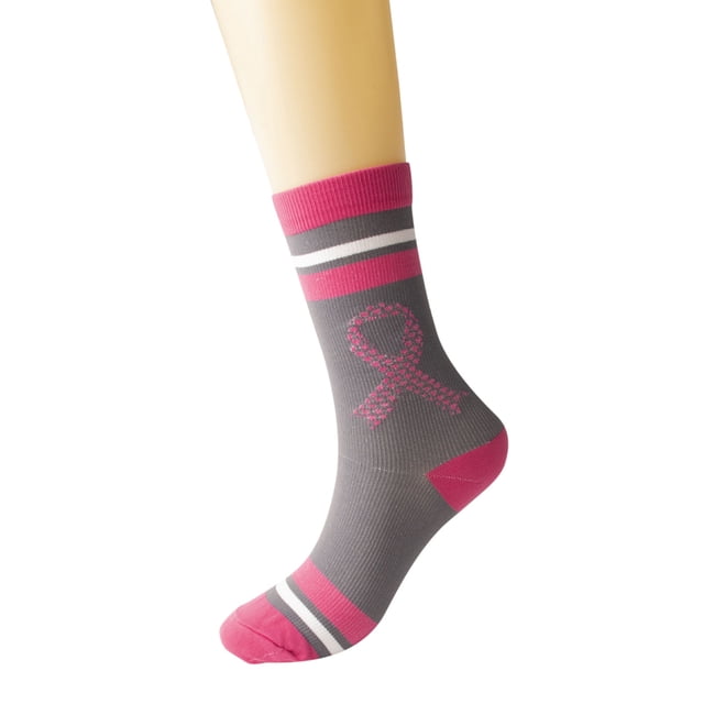 FhsagQ Chaussettes Chaussettes pour Femmes Camisoles et Débardeurs Polyester Femmes et Hommes Cancer Journée Internationale de Sensibilisation Imprimée Chaussettes de Compression Moyennes Chaussettes de Course en Plein Air Chaussettes pour Femmes Blanc Gris Taille Unique