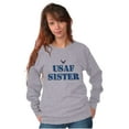 thumbnail image 3 of US Air Force USAF Sister Proud Sis Women Crewneck Sweatshirt Brisco Brands M, 3 of 6