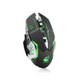 thumbnail image 1 of Rechargeable LED Backlit Mute Ergonomic Gaming Wireless Mouse with USB Receiver - Black, 1 of 5