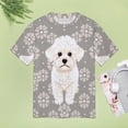 thumbnail image 5 of Cute Bichon Dog T-Shirts Casual T-Shirt Short Sleeve Women Trendy Tshirt Beach Custom Tops, 5 of 5