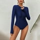 thumbnail image 3 of WILLBEST Traje de Baño de Natación para Mujer, Traje de Baño de Manga Larga con Protección Solar y Protección contra Erupciones., 3 of 5