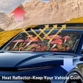 thumbnail image 4 of Jeiento Red Mushroom Windshield Sun Shade for Truck SUV Car Foldable indshield Sunshade Car Front Sunshade Blocks Sun Visor Easy to Install Universal Vehicle Accessories, 4 of 6